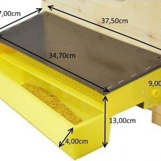 Ziedputekšņu savācējs ar atvilktni, stropa ieejas tips