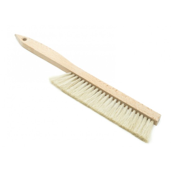 Bee brush with natural bristle, log