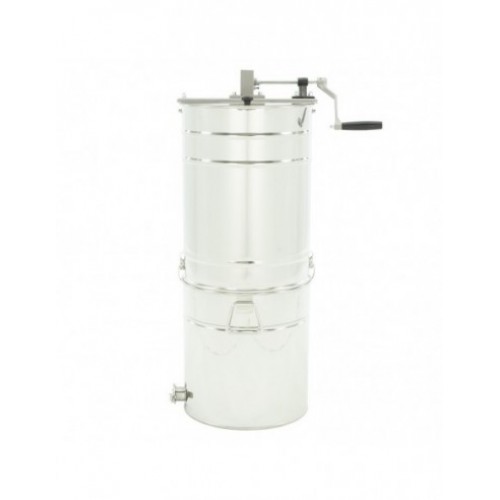 Tangential honey extractor, Ø400mm, 2-frame, manual drive, with sieve and settler (50 l), OPTIMA