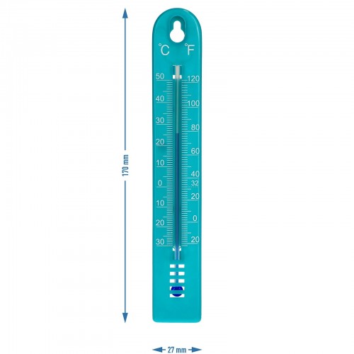 Universāls termometrs, zils (no -30°C līdz +50°C) 17cm