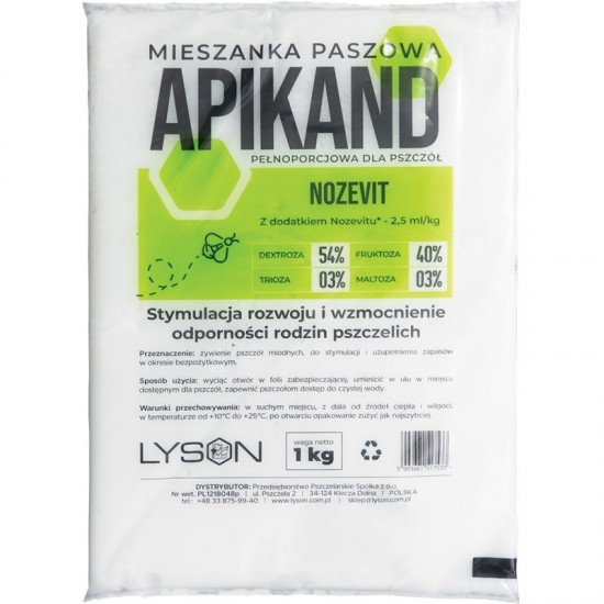 Kandijs Apikand BF ar Nozevit -Ciasto 1 kg