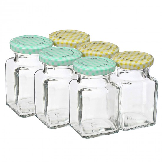 150 ml twist off Four Cornners glass jar, lid fi 53 - 6 pcs