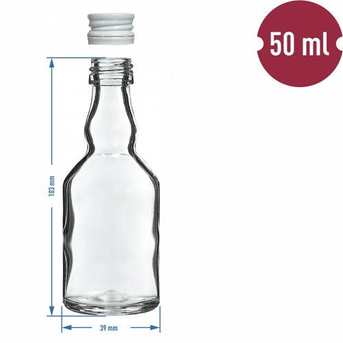 Pudele "Mazulis" ar skrūvējamu korķi, 50 ml, 10gb