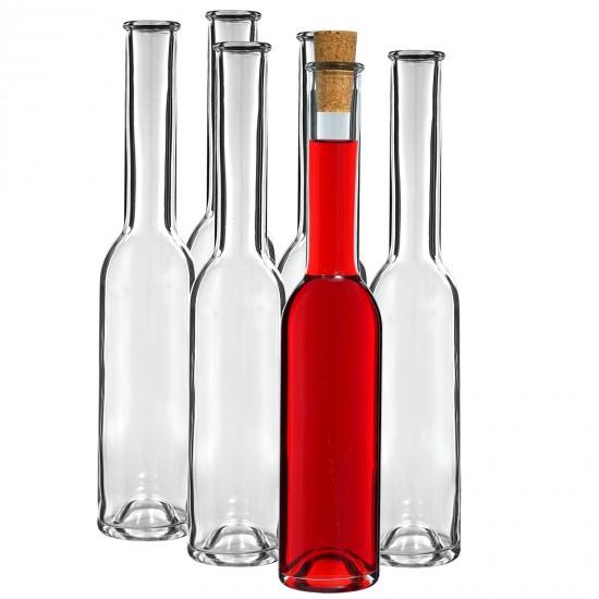 200 ml glass bottle with cork top KK23/18 , 6pcs
