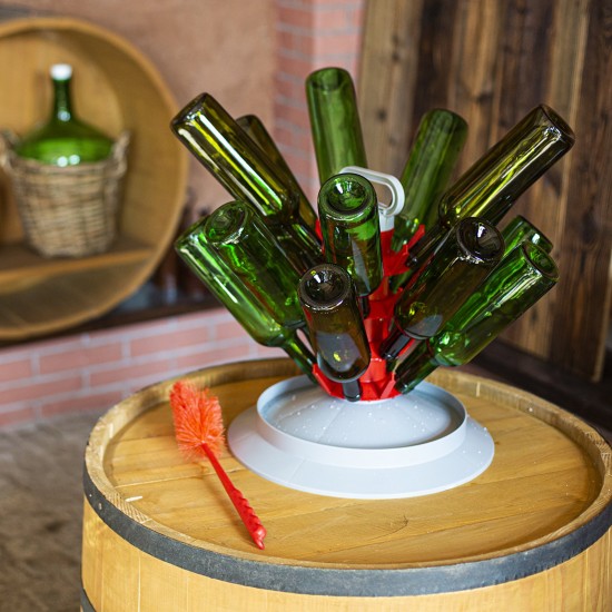 0,75 L Bordeaux glass bottle 8pcs. , olive