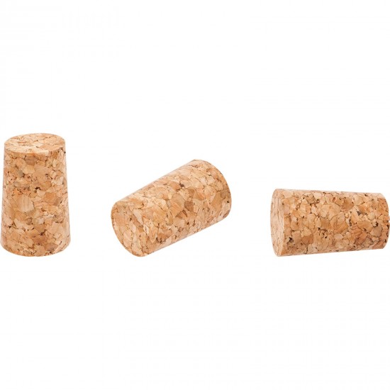 Natural tapered cork ØØ16/21mm , agglomerate , 10pcs