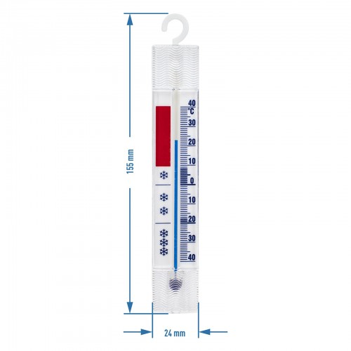 Thermometer for refrigerators and freezers