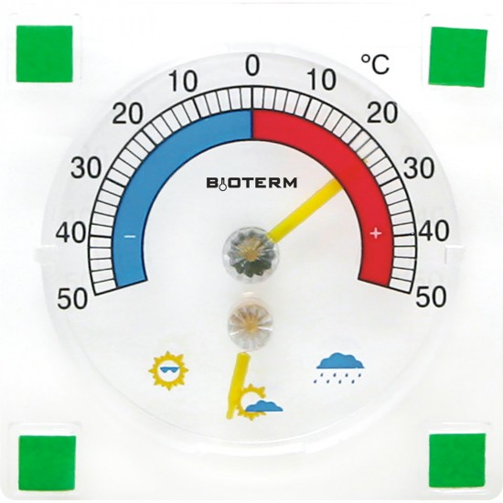 Универсальный самоклеящийся термометр с гигрометром