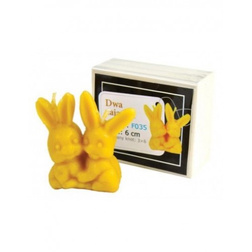 Silicone mold - two bunnies 6cm