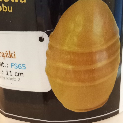 Силиконовая форма - Яйцо с полосками 11 см