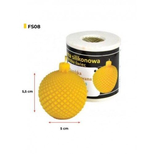 Силиконовая форма - Шар, с гравировкой 5см