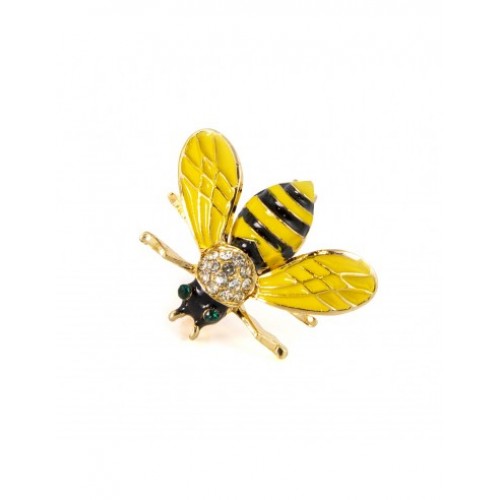 Brooch - A bee with pollen on its wings