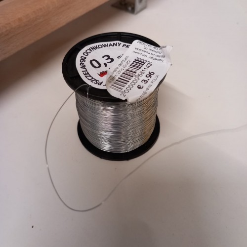 Galvanized wire for frames 0.3mm 250g