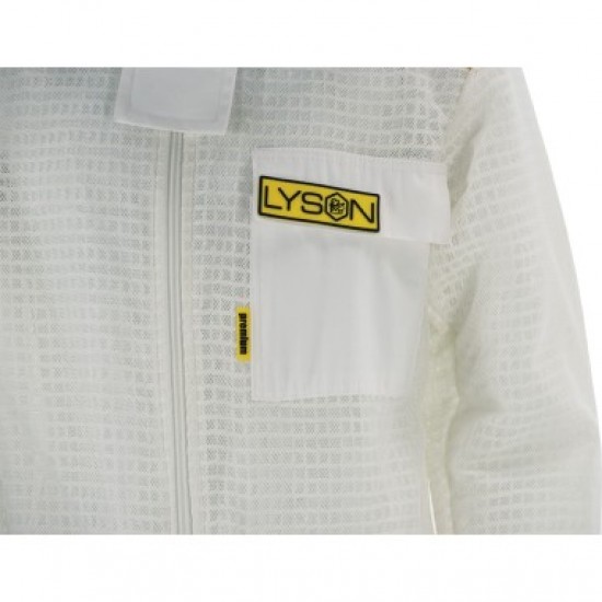 Beekeeping suit made of open-weave fabric with hat