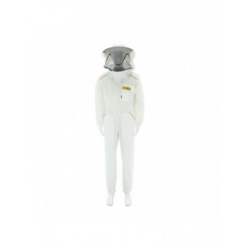 Beekeeping suit made of open-weave fabric with hat