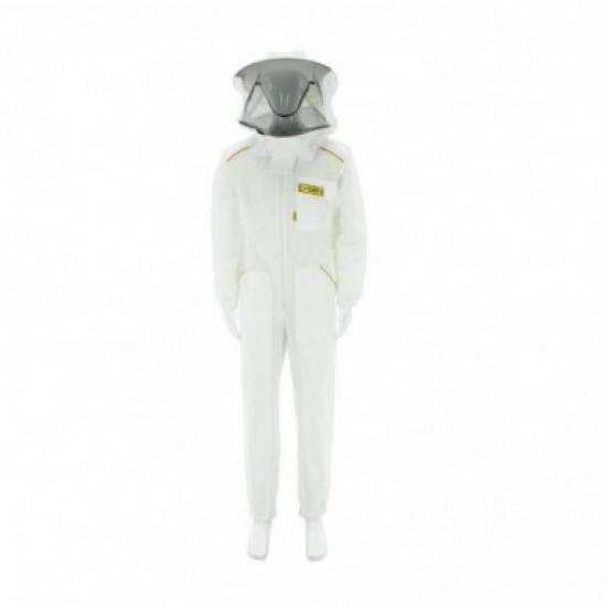 Beekeeping suit made of open-weave fabric with hat