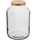 4 L twist off glass jar with golden lid Ø100