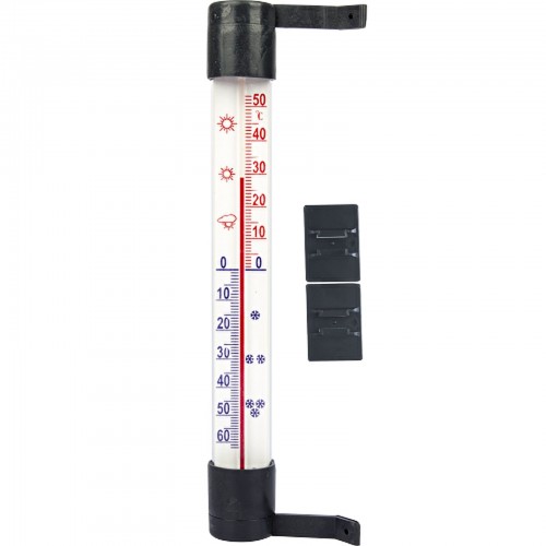 Aknale kleebitav termomeeter 230 mm x Ø26 mm , antratsiit