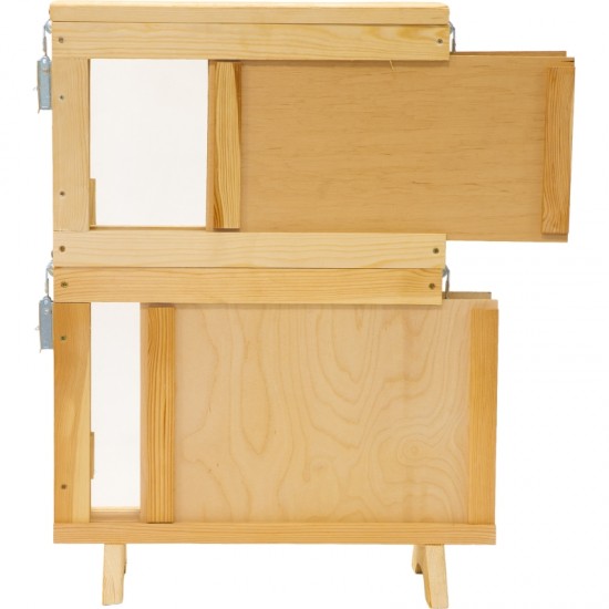 DADANT izstādes stends ar skavu, koka, divstāvu (Izgatavo pēc pasūtījuma!)