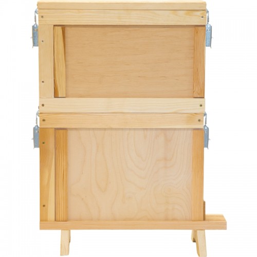 DADANT izstādes stends ar skavām, koka, divstāvu (Izgatavo pēc pasūtījuma!)