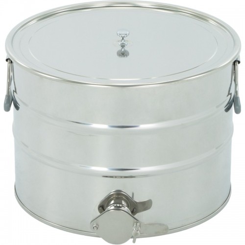IZGATAVO PĒC PASŪTĪJUMA: Nerūsējošais tērauda nosēdtrauks 30 l / ~40 kg, 6/4” nerūsējošā tērauda vārstu, rokturiem - CLASSIC
