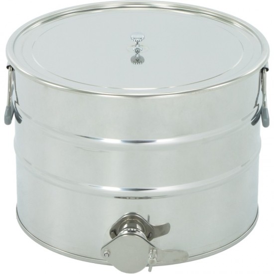 IZGATAVO PĒC PASŪTĪJUMA: Nerūsējošais tērauda nosēdtrauks 30 l / ~40 kg, 6/4” nerūsējošā tērauda vārstu, rokturiem - CLASSIC