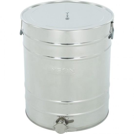 IZGATAVO PĒC PASŪTĪJUMA: Nerūsējošais tērauda nosēdtrauks 100 l / ~140 kg, 6/4” nerūsējošā tērauda vārstu, rokturiem - CLASSIC