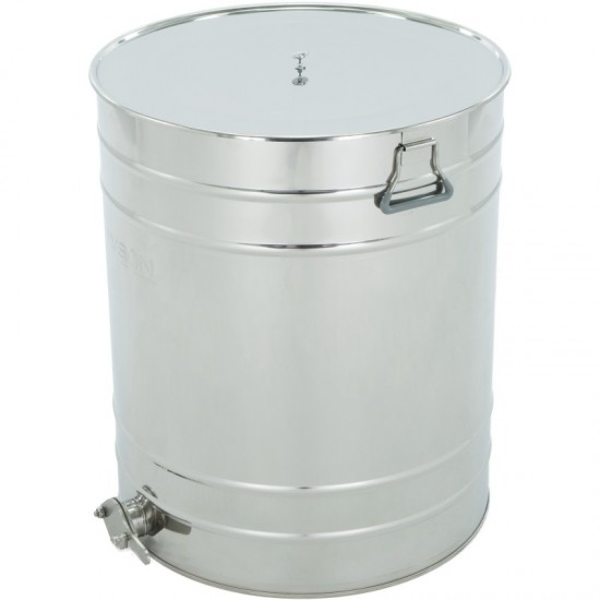 IZGATAVO PĒC PASŪTĪJUMA: Nerūsējošais tērauda nosēdtrauks200 l / ~280 kg, 6/4” nerūsējošā tērauda vārstu, rokturiem - CLASSIC