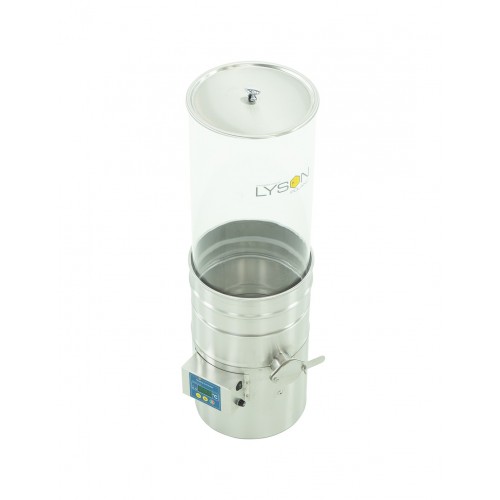 Stainless honey detector with transparent walls for heating honey