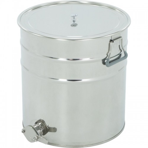 IZGATAVO PĒC PASŪTĪJUMA: Nerūsējošais tērauda nosēdtrauks 50 l / ~70 kg, 6/4” nerūsējošā tērauda vārstu, rokturiem - CLASSIC