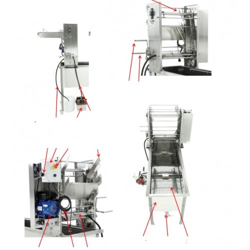 IZGATAVO PĒC PASŪTĪJUMA: Atvākošanas iekārta ar tvaika sildītiem asmeņiem, 230 V, ar ķēdes padevi - MINIMA 