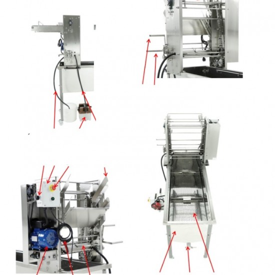 IZGATAVO PĒC PASŪTĪJUMA: Atvākošanas iekārta ar tvaika sildītiem asmeņiem, 230 V, ar ķēdes padevi - MINIMA