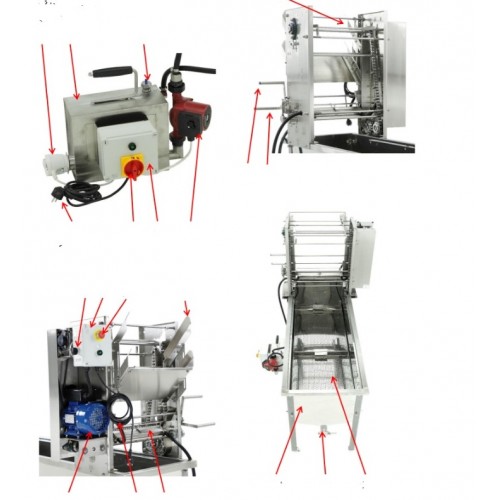 IZGATAVO PĒC PASŪTĪJUMA: Atvākošanas ierīce ar ķēdes padevi, 230 V, slēgta sistēma, MINIMA